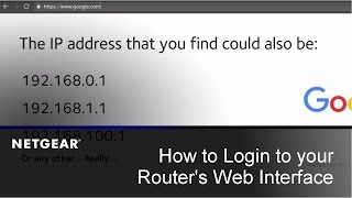 How to Login to your NETGEAR Routers Web Interface  PC and Mac [upl. by Ahseirej825]