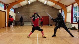 Longsword Sparring Esther vs Jordan [upl. by Warchaw]