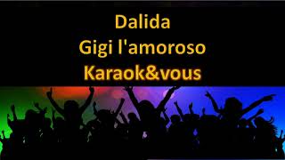 Karaoké Dalida  Gigi lamoroso [upl. by Einaled]