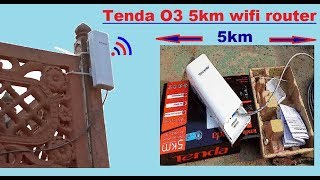 Tenda O3 5KM Wifi Router Setup  Tenda o3 wireless 5km outdoor point to point cpe Configuration [upl. by Ikoek]