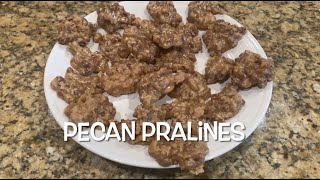 Pecan Pralines 10 minutes in microwave [upl. by Naaman892]