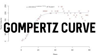 Gompertz Curve in R  Tumor Growth Example [upl. by Olegnaleahcim]