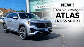 NEW 2024 Volkswagen Atlas Cross Sport Walkaround [upl. by Anirual]