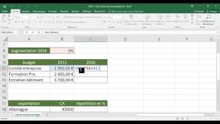 Excel  2 Opérationnel  Cours Calculs de pourcentage [upl. by Anuahsar]