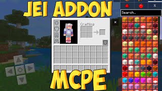 Addon Jei For Minecraft PE Bedrock  Just Enough Items [upl. by Zane]