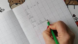 7 Lenchaînement des lettres en écriture cursive [upl. by Nnylidnarb]