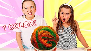 USE ONLY ONE COLOR TO FIX THIS SLIME CHALLENGE  JKrew [upl. by Skyla188]