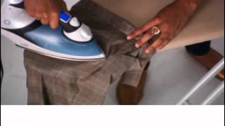 How To Iron Pants  Real Simple [upl. by Ecidnac]