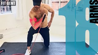 18 Resistance Band Arm Exercises  NO ATTACHING [upl. by Hadeehuat]