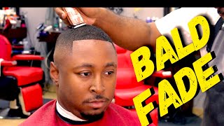 EASY BALD FADE HAIRCUT FOR MEN NO GAURDS BEGINNERS TUTORIAL [upl. by Ylevol]