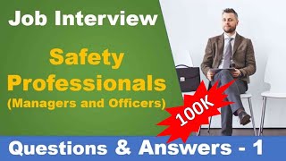 10 most frequently asked questions and answers for the safety professional job interview  1 [upl. by Drooff924]