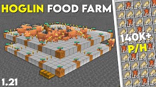 Minecrafts EASIEST Hoglin Farm in 121 [upl. by Itnava]