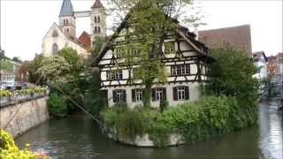 Old Town Medieval area of Esslingen am Neckar Germany [upl. by Pitchford613]