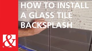 Quick amp Easy Project How To Install a Glass Tile Backsplash [upl. by Frame965]