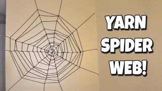 How To Make A Spider Web Out Of Yarn [upl. by Dotson]