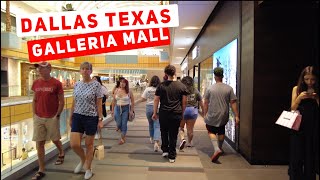 Dallas Texas  Galleria Shopping Mall  USA Weekend Walk [upl. by Gigi874]