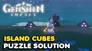 How To Solve The Tatarasuna Island Cube Puzzle In Genshin Impact [upl. by Pressman]