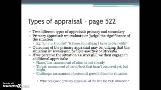 34 Lazarus and Folkmans Transactional Model of Stress [upl. by Annayrb415]