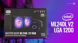 HOWTO Install Cooler Master ML240L V2 RGB on Intel LGA 1200 and 115X Motherboards [upl. by April256]