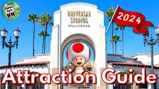 Universal Studios Hollywood ATTRACTION GUIDE  2024  All Rides  Shows  Los Angeles California [upl. by Cece74]