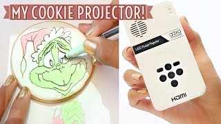 How To Decorate Cookies Using A Projector [upl. by Ydissac378]