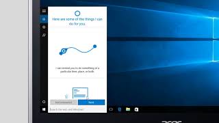 Windows 10  First Time Cortana Setup [upl. by Katerina]