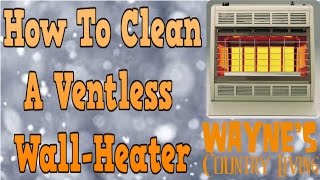 How I clean a Ventless Wall Heater [upl. by Annaeg712]