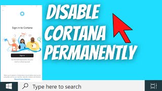 How To Disable Cortana Permanently in Windows 10 EASY WAY [upl. by Kuo272]