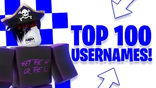 TOP 100 AWESOME Usernames For Roblox [upl. by Amlus445]