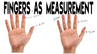 Your Fingers as Measurement Very helpful in Measuring body structures approaximately [upl. by Nalyorf]