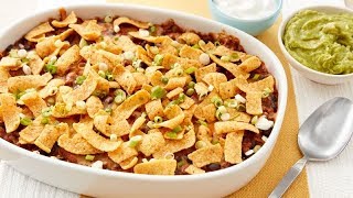 Fritos™ Pie Casserole  Betty Crocker Recipe [upl. by Lexine706]