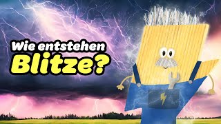 ⚡️⛈️ Wissen für Kinder Wie entstehen Blitz und Donner ⛈️⚡️ Bruno Blitz erklärt dir Gewitter [upl. by Dolloff]