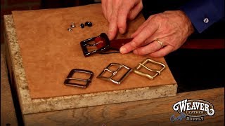 Adding a Buckle to a Belt Blank [upl. by Moreno]