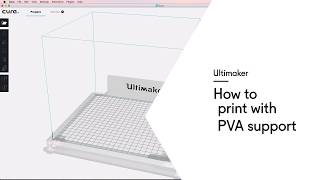 Ultimaker How to print with PVA support [upl. by Brannon585]