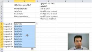 Tabulacao de dados no Excel [upl. by Puttergill]