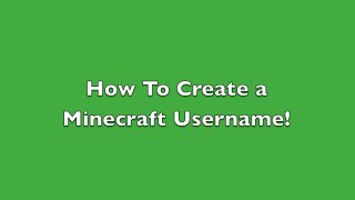 How To Create a Good Minecraft Username [upl. by Haisi]