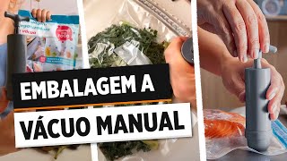 EMBALAGEM A VÁCUO MANUAL  TUDO O QUE VC PRECISA SABER [upl. by Belloir]