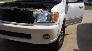 DIY Installing LED Headlight Bulbs in my 2004 Toyota Sequoia [upl. by Old]