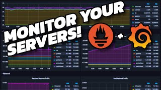 Server Monitoring  Prometheus and Grafana Tutorial [upl. by Latnahs]