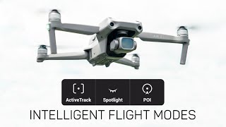 DJI Air 2S Intelligent Flight Modes ActiveTrack Spotlight amp Point of Interest [upl. by Notnil]