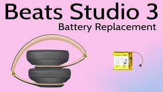 Beats Studio 3 Wireless Battery Replacement  Repair Tutorial [upl. by Fiora]