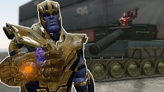 AVENGERS BASE WAR WITH TANKS  Garrys Mod Gameplay  Gmod Base Wars [upl. by Tomi]