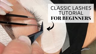 Classic Lashes Tutorial For Beginners [upl. by Quartis522]