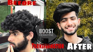 Keratine hair treatment detailed Vlog Boost keratine Curly to straight hair Stunners Salon [upl. by Ybanrab]