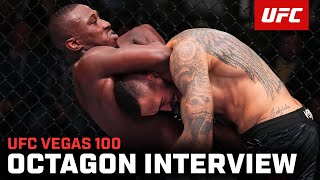 Tresean Gore Octagon Interview  UFC Vegas 100 [upl. by Eillim]