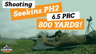 SHOOTING A SEEKINS PH2 65 PRC 800 YARDS Longrange huntready package shots by Elevation Rifles [upl. by Anirbus]