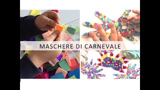 Maschere di Carnevale per bambini  DIY  Tutorial  EllediLaura [upl. by Edmanda]