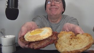 ASMR Eating a Dunkin Donuts Breakfast [upl. by Yorled]