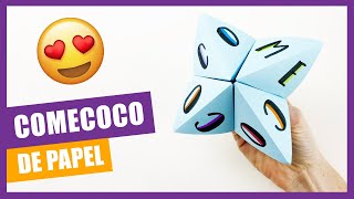 Cómo hacer un 🤪 COMECOCOS 🤪 de PAPEL muy fácil para NIÑOS · JUEGO y MANUALIDADES para niños [upl. by Alviani]