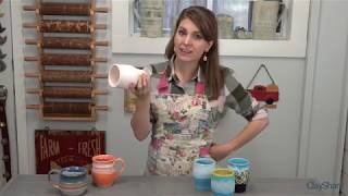 Glazing a Cup with Dip and Pour Glazes [upl. by Fermin]